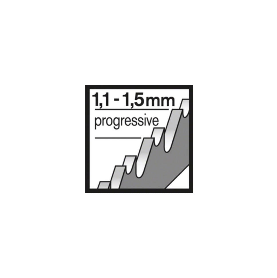 Bosch T 118 A Stichsägeblätter Basic for Metal für Metallarbeiten - 100 Stück, gefräste Zähne, für Stichsägen mit T-Schaft-Aufnahme - Toolbrothers