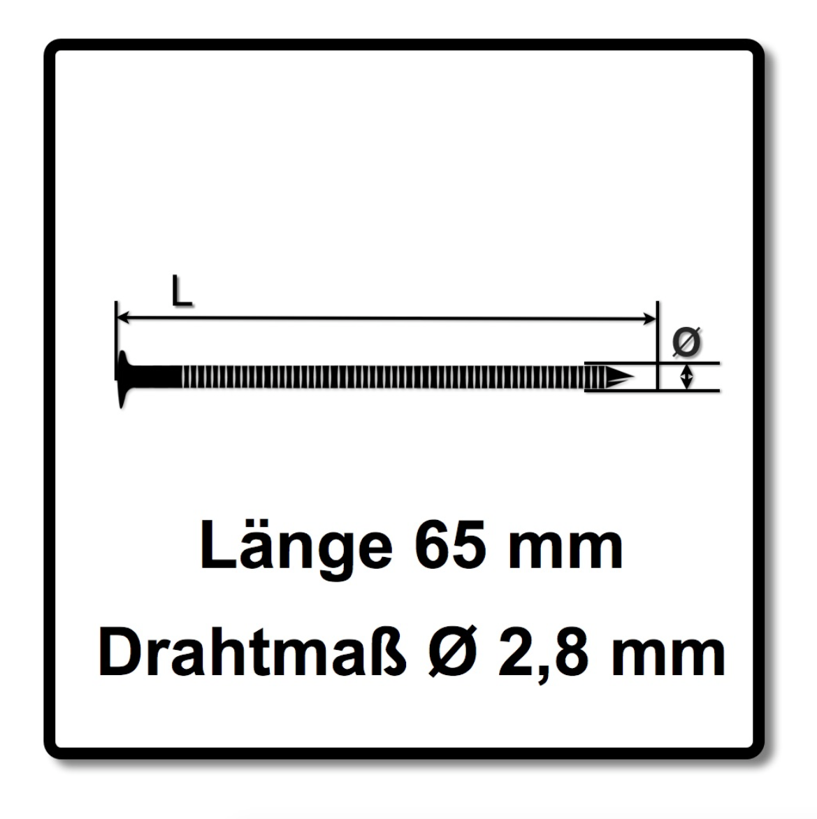 Bostitch Coilnägel Ringschaft Blank 2,8x65mm 7500 St. ( F280R65Q ) - Toolbrothers