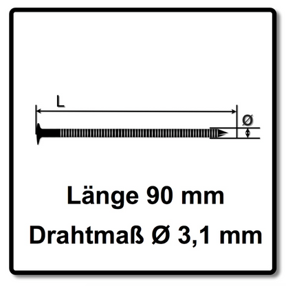 Bostitch Coilnägel Ringschaft Blank 3,10 x 90 mm 4050 St. ( F310R90Q ) - Toolbrothers