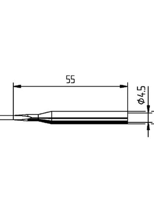 Punta de soldadura ERSA serie 162 en forma de cincel (4000872419)