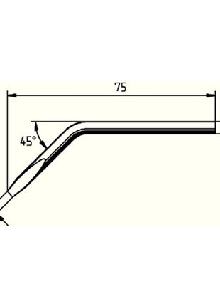 Punta de soldadura ERSA serie 052 en ángulo (4000872426)