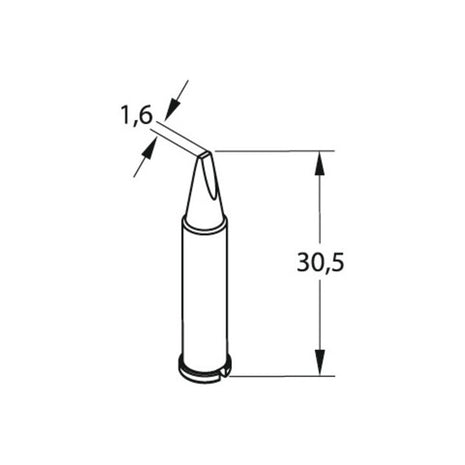 Punta de soldadura ERSA serie 102 en forma de cincel (4000872577)