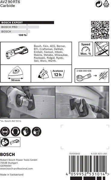 BOSCH Schleifplattenset Expert Sanding Plate AVZ 90 RT6 ( 4000908757 )