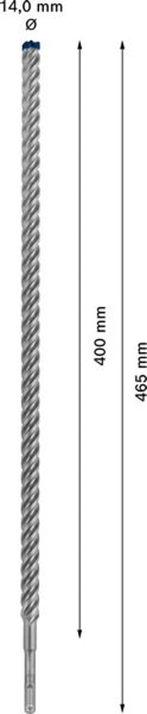 BOSCH Hammerbohrer Expert SDS-7X Ø 18,0 mm Arbeits-L.400 mm L.450 mm ( 4000909488 )