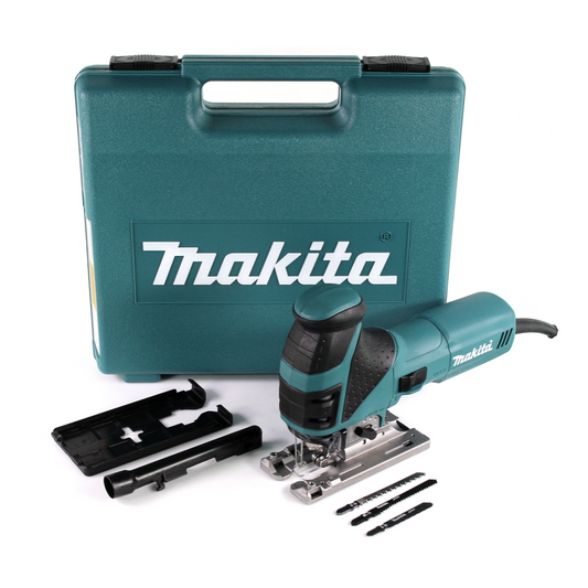 Makita 4351 FCT Pendelhub Stichsäge 720W im Koffer mit Sägeblatt-Set, Gleitplatte und Spanreißschutz - Toolbrothers