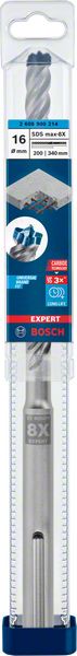 Marteau perforateur BOSCH Expert SDS max-8X Ø 16 mm longueur utile 200 mm longueur 340 mm (4000909895)