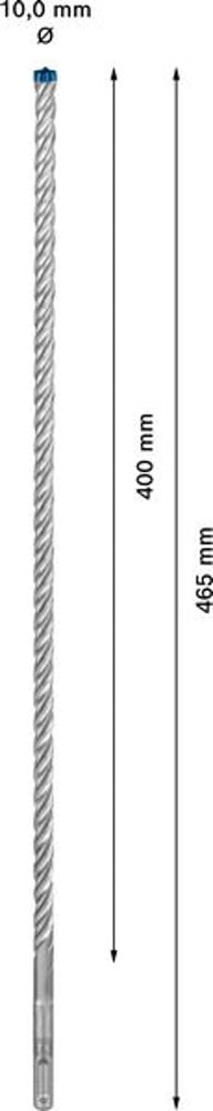 BOSCH Hammerbohrer Expert SDS-7X Ø 10,0 mm Arbeits-L.400 mm L.465 mm ( 4000909947 )