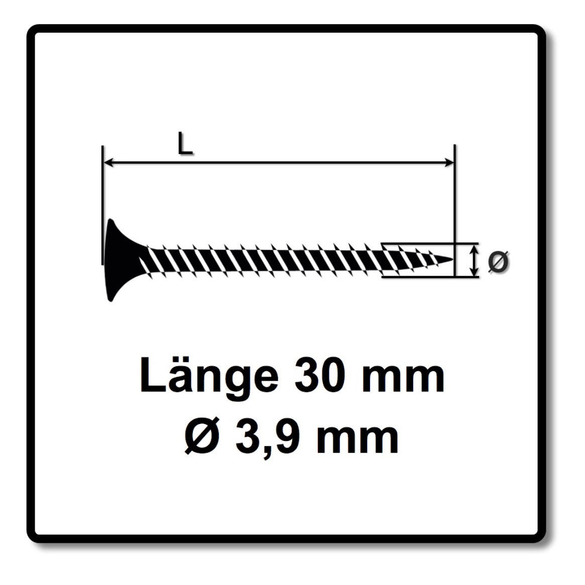 Technofast HBGF3930TD 1000 x Schnellbauschrauben Magazinschrauben 3,9 x 30 PH2 Feingewinde - Toolbrothers