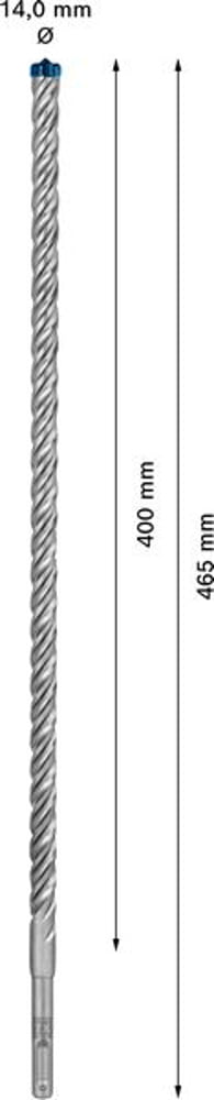 Marteau perforateur BOSCH Expert SDS-7X Ø 14,0 mm longueur utile 400 mm longueur 465 mm (4000909959)