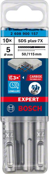 Marteau perforateur BOSCH Expert SDS-7X Ø 5 mm longueur utile 50 mm longueur 115 mm (4000909967)