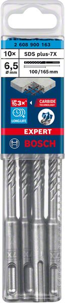 Marteau perforateur BOSCH Expert SDS-7X Ø 6,5 mm longueur utile 100 mm longueur 165 mm (4000909972)