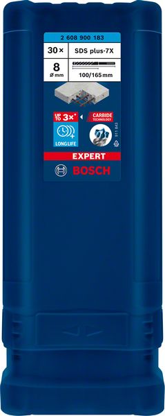 Marteau perforateur BOSCH Expert SDS-7X Ø 8 mm longueur utile 100 mm longueur 165 mm (4000909988)