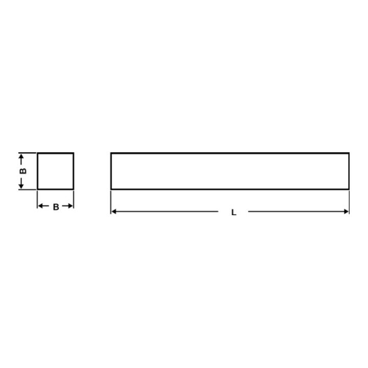 WILKE Drehling DIN 4964 Form B quadratisch Breite 6 x 6 mm ( 4118415055 )