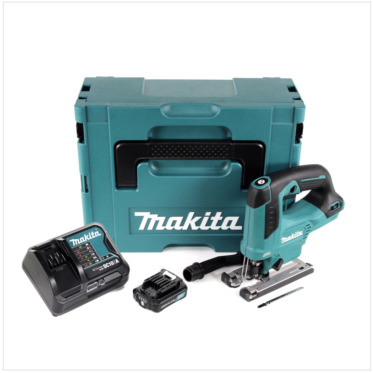 Makita JV 103 DSAJ 10,8 V Akku Stichsäge im Makpac + 2x BL1020 2,0 Ah Akku + Ladegerät - Toolbrothers