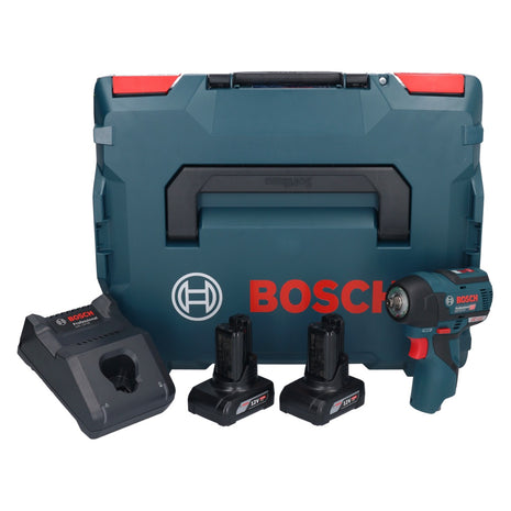 Bosch GDS 12V-115 Professional Akku Drehschlagschrauber 12 V 115 Nm 3/8" Brushless + 2x Akku 6,0 Ah + Ladegerät + L-Boxx - Toolbrothers