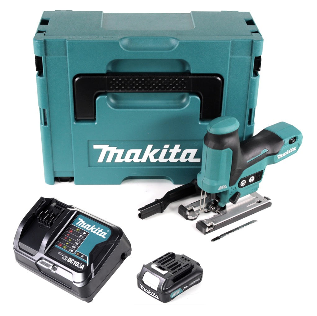 Makita JV 102 DSA1J 10,8 V Akku Pendelhubstichsäge im Makpac + 1 x BL 1020 2,0 Ah Akku + Ladegerät - Toolbrothers