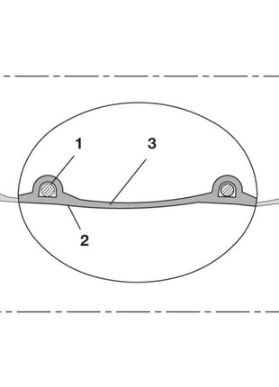 NORRES Absaug- und Gebläseschlauch PROTAPE® PUR 330 FOOD Innen-D. 75 mm Außen-D. 83 mm ( 4501400103 )