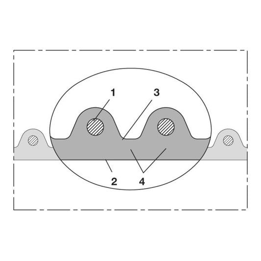 Tuyau d'aspiration et de refoulement NORRES AIRDUC® PUR 356 AS diamètre intérieur 38 mm (4501400201)