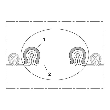 Manguera aspiración y soplado NORRES (FDA) CP PTFE-INOX 475 FOOD Ø interior 400 mm ( 4501400453 )