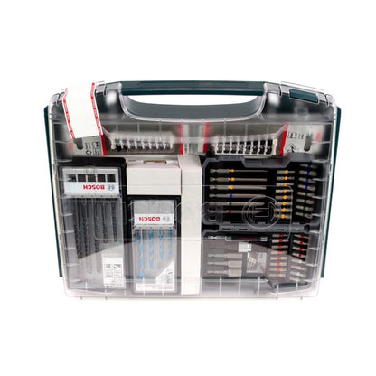 Bosch iRack + iBoxx mit 68 tlg. Zubehör Set + L-Boxx Sortimo Box 102 Werkzeugkoffer Set 13 tlg. - Toolbrothers