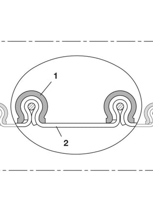 NORRES Absaug- und Gebläseschlauch CP PTFE-INOX 475 EC 250 mm 262,00 mm ( 4501403786 )