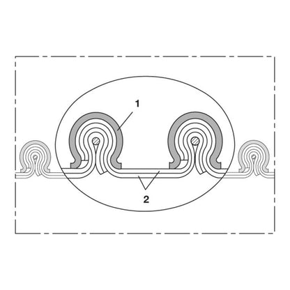 Tuyau d'aspiration NORRES CP HiTex 481 125-127 mm 139,00 mm (4501403874)