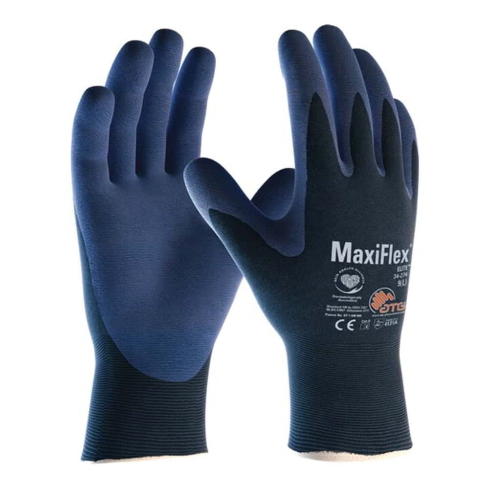 Gants ATG MaxiFlex® Elite™ 34-274 taille 7 bleu/bleu ( 4702000155 )