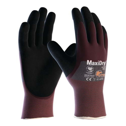 ATG Handschuhe MaxiDry® 56-425 Größe 9 violett/schwarz ( 4702000162 )