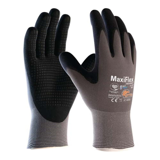 ATG Handschuhe MaxiFlex Endurance with AD-APT 42-844 Größe 9 grau/schwarz ( 4702000207 )
