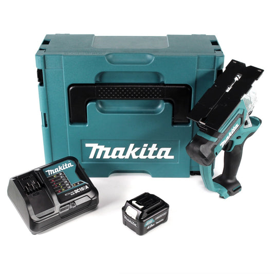 Makita SD 100 DSM1J Akku Gipskartonsäge 10,8V Trockenbausäge im Makpac + 1x 4,0 Ah Akku + Ladegerät - Toolbrothers