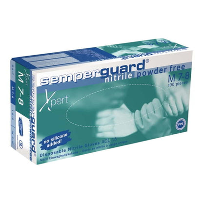 Gants jetables SEMPERMED SEMPERGUARD NITRIL XPERT SEMPERMED taille 8-9 bleu (8000140617)