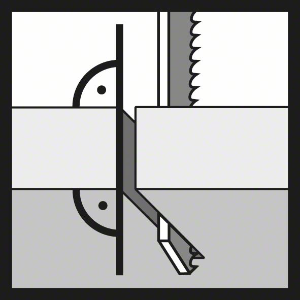 BOSCH Stichsägeblatt T 1044 DP Precision for Wood L.250mm Zahnteilung 4mm ( 8000346003 )