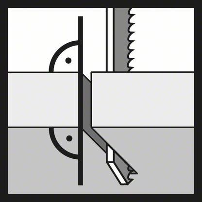 BOSCH Stichsägeblatt T 1044 DP Precision for Wood L.250mm Zahnteilung 4mm ( 8000346003 )