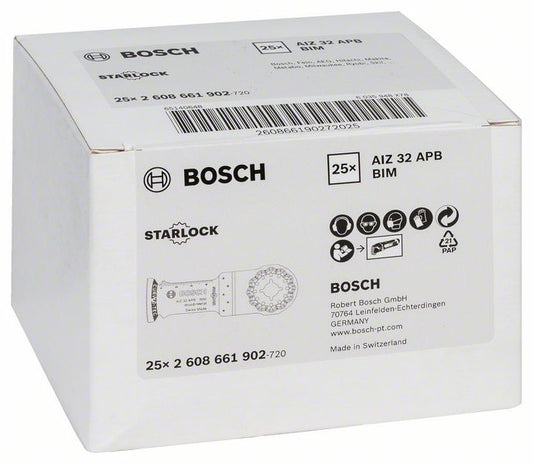 Lame de scie plongeante BOSCH AIZ 32 APB largeur 32 mm profondeur d'immersion 50 mm (8000346221)