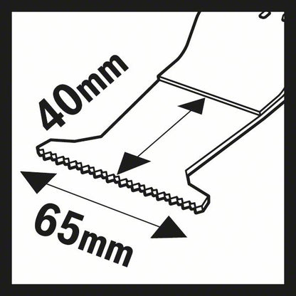 BOSCH Tauchsägeblatt AII 65 APB Breite 65 mm Eintauchtiefe 40 mm ( 8000346238 )