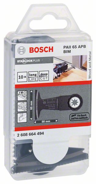 Lame de scie plongeante BOSCH PAII 65 APB largeur 65 mm profondeur d'immersion 50 mm (8000346241)