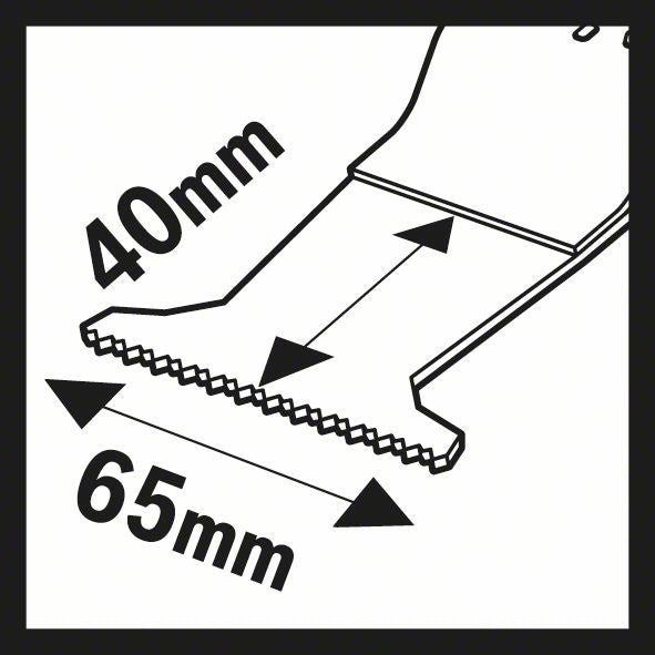 BOSCH Tauchsägeblatt AII 65 APC Breite 65 mm Eintauchtiefe 40 mm ( 8000346282 )