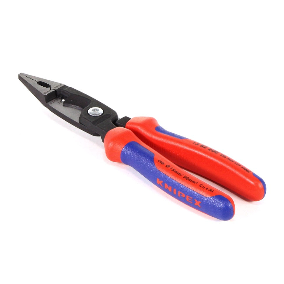 KNIPEX Elektro Installationszange Multifunktions Zange - für Elektroinstallateure ( 13 82 200 ) - Toolbrothers