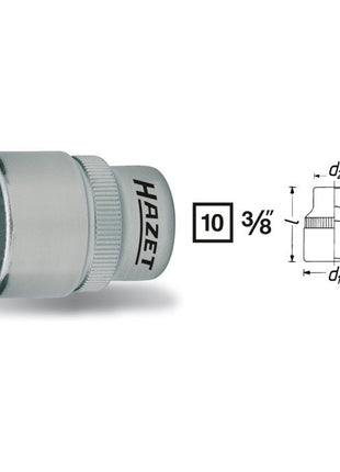 HAZET Steckschlüsseleinsatz 880 3/8 ″ 6-kant ( 8000466453 )