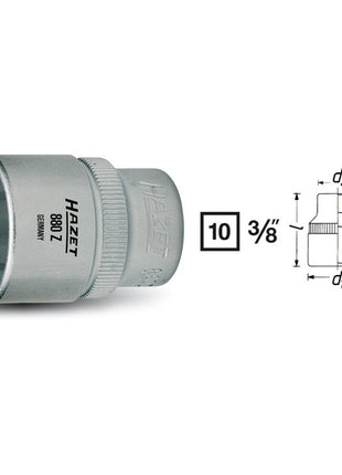 Inserto de llave de vaso HAZET 880Z 3/8″ 12 puntas (8000466593)