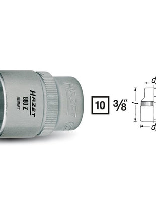 HAZET insert de clé à douille 880Z 3/8″ 12 pans (8000466594)