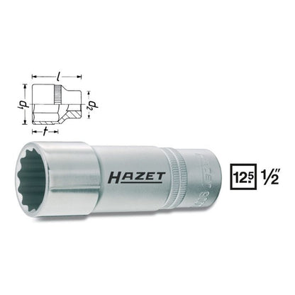 HAZET Steckschlüsseleinsatz 900TZ10 1/2 ″ ( 8000466633 )