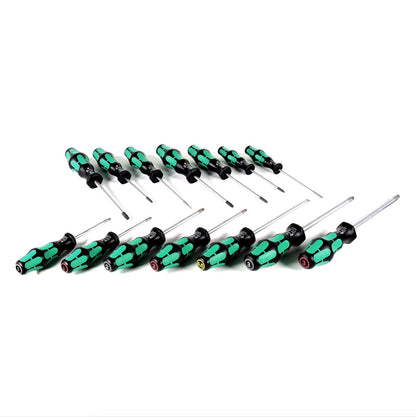 Wera Kraftform Big Pack 300 Schraubendreher Set 14 tlg. + 2x Rack Wandhalterung ( 05105630001 ) - Toolbrothers