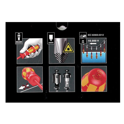 Wera Kraftform Big Pack 100 VDE Schraubendreher Set 14-tlg. + 2x Rack Wandhalterung ( 05105631001 ) - Toolbrothers