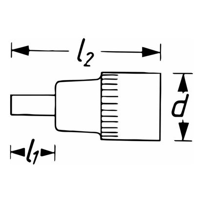 HAZET Steckschlüsseleinsatz 986L 1/2 ″ Innen-6-kant ( 8000753789 )