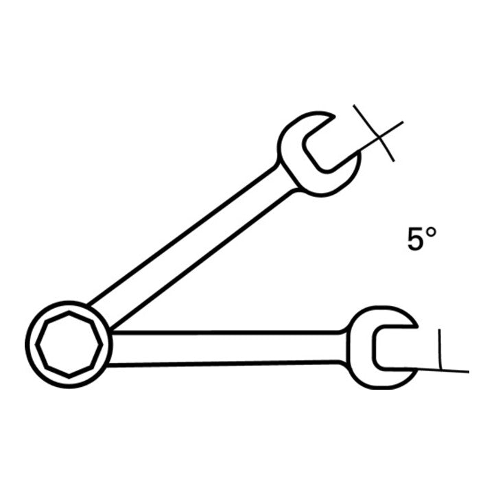 STAHLWILLE Maulringratschenschlüssel 17F Schlüsselweite 17 mm Länge 229 mm ( 8000755560 )