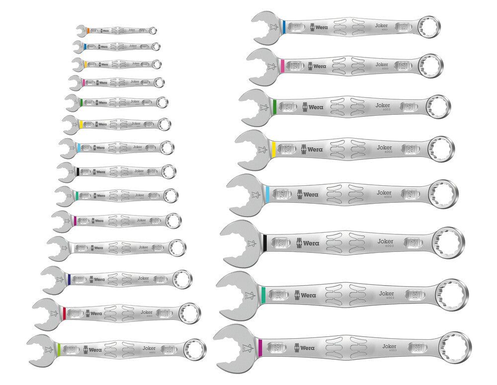 Jeu de clés mixtes WERA 6003 Joker, 22 pièces, ouverture de clé 5,5-32 mm (8000907868)