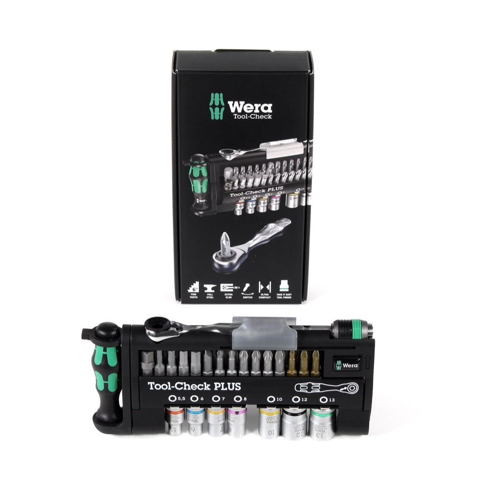 Wera Tool-Check PLUS - 39-teiliges Werkzeug-Set mit Ratsche, Schraubendreher, Bits und Nüssen ( 05056490001 ) - Toolbrothers