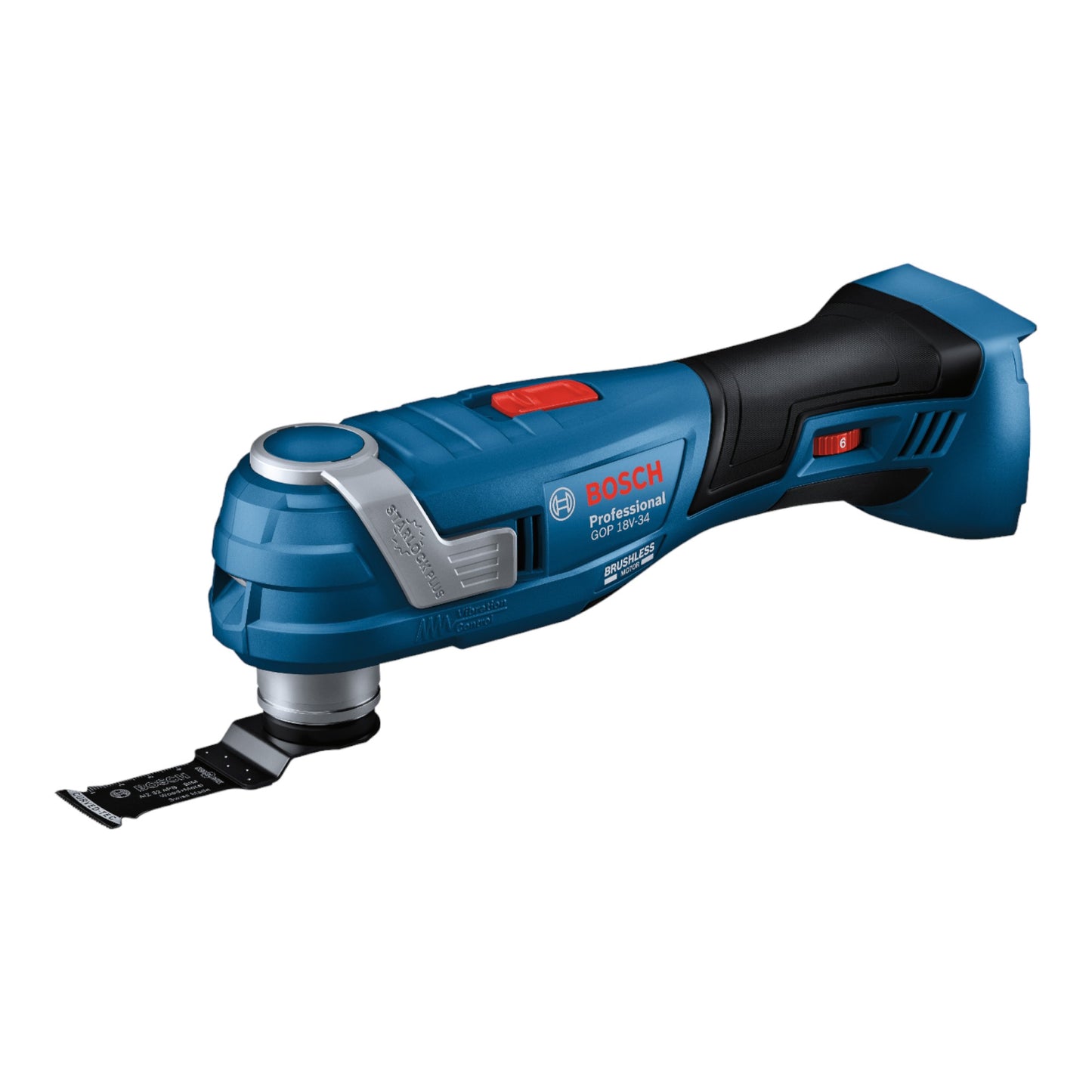 Bosch GOP 18V-34 Professional Battery Multi Cutter 18 V Starlock Plus (06018G2002) + 17 accessoires + L-Boxx - sans batterie, sans chargeur