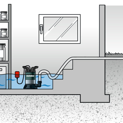 Metabo TP 13000 S Klarwasser Tauchpumpe ( 0251300000 ) 550 W 13.000 l/h 0.95 bar